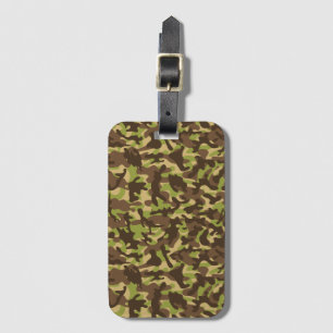 Etiqueta De Bagagem Camuflagem em Cascata