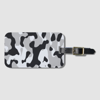 Etiqueta De Bagagem Camuflagem urbana de alto contraste