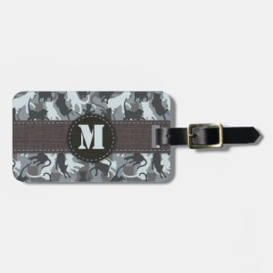Etiqueta De Bagagem Camuflagem Urbana de Gatos
