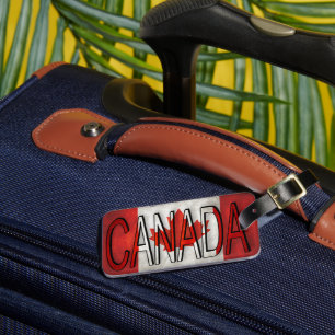 Etiqueta De Bagagem Canadá de dois tons