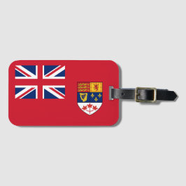 Etiqueta De Bagagem Canadian Red Ensign Flag 1957-1965 Luggage Tag