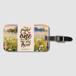 Etiqueta De Bagagem Canção de Salomão 3:4 Encontrei a Bíblia Uma