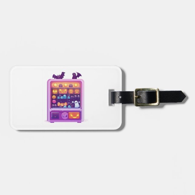 Etiqueta De Bagagem Candy Claw Machine (Frente Horizontal)