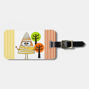 Etiqueta De Bagagem Candy Corn Mummy Halloween