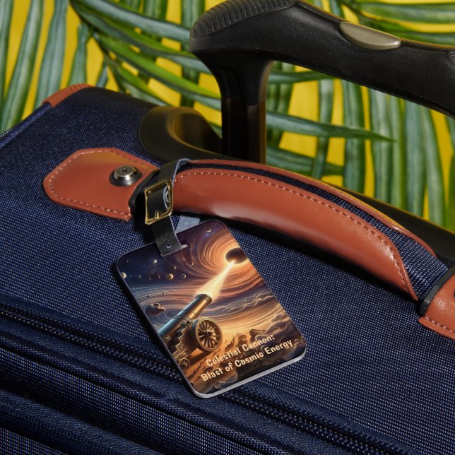 Etiqueta De Bagagem Canhão Celestial: Explosão de Energia Cósmica (Frente Insitu 1)