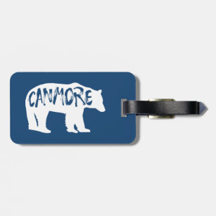 Etiqueta De Bagagem Canmore Alberta Bear