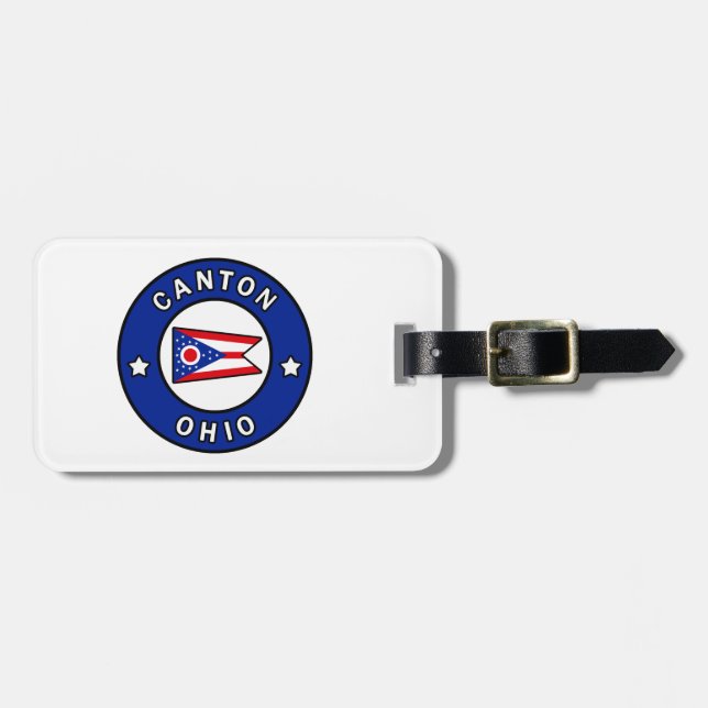 Etiqueta De Bagagem Canton Ohio (Frente Horizontal)