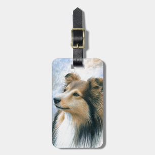 Etiqueta De Bagagem Cão 122 Sheltie Collie