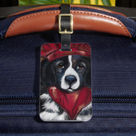 Etiqueta De Bagagem Cão Terra Nova        