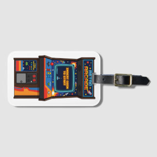 Etiqueta De Bagagem Capa de iPhone 17 Pro Max de Jogos de Arcade Retrô