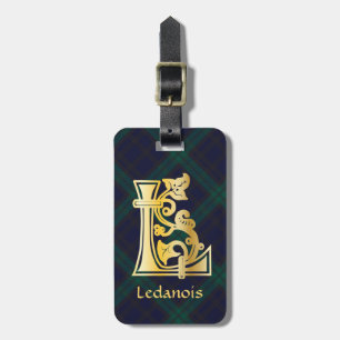 Etiqueta De Bagagem Capital Decorativo Botânico Medieval L