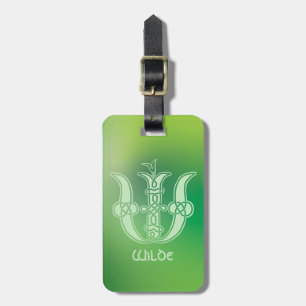 Etiqueta De Bagagem Capital Decorativo do Nó Celta do século XVI W