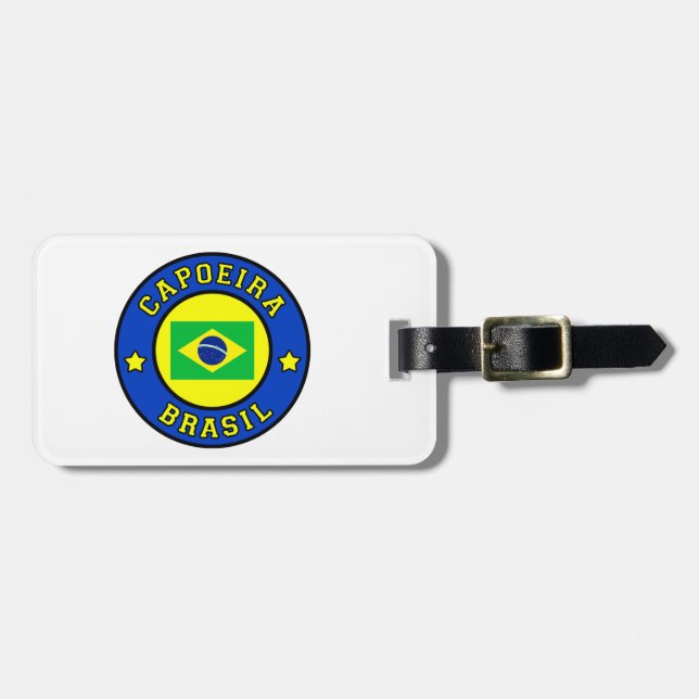 Etiqueta De Bagagem Capoeira Brasil (Frente Horizontal)