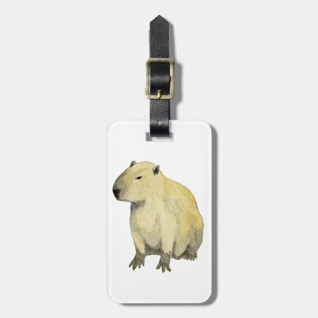 Etiqueta De Bagagem Capybara (Frente Vertical)