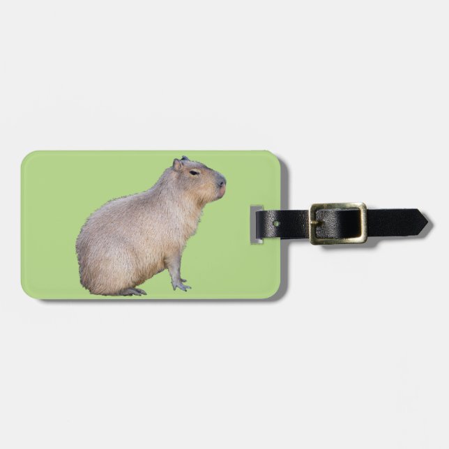 Etiqueta De Bagagem Capybara (Frente Horizontal)