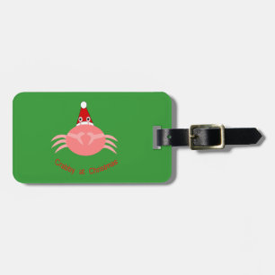 Etiqueta De Bagagem Caranguejo Natal Personalizado