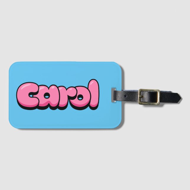Etiqueta De Bagagem Carol (Frente Horizontal)