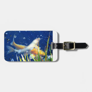Etiqueta De Bagagem carpa koi natal