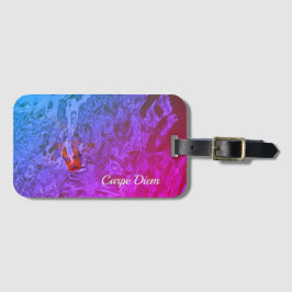 Etiqueta De Bagagem Carpe Diem Pond Fish, Fotografia Divertida