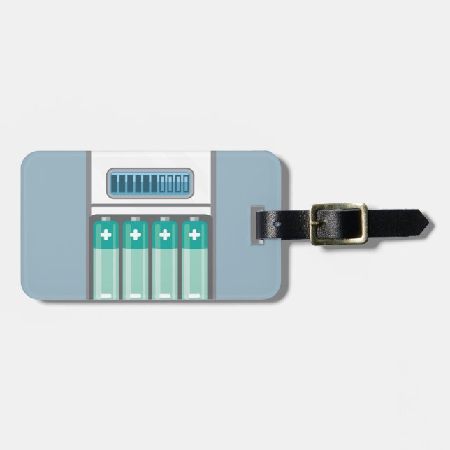 Etiqueta De Bagagem Carregador de bateria (Frente Horizontal)