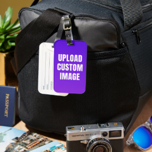 Etiqueta De Bagagem Carregar Imagem Personalizada - Adicione a Sua par