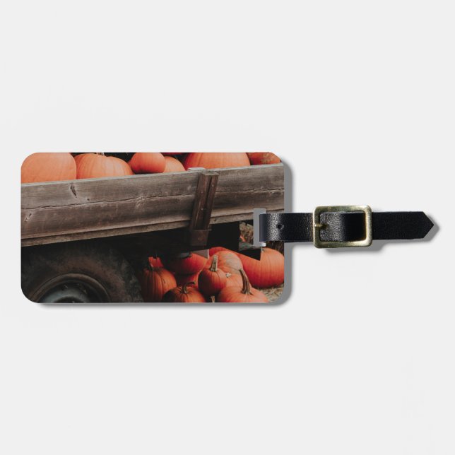 Etiqueta De Bagagem carroça de abóbora (Frente Horizontal)