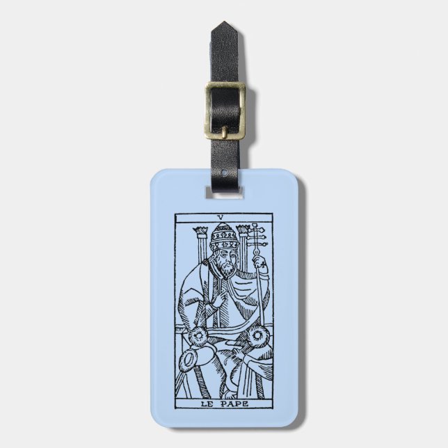 Etiqueta De Bagagem Cartão de Tarot: O papa (Frente Vertical)