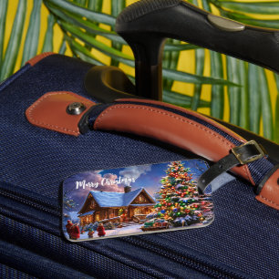 Etiqueta De Bagagem Cartão postal de Natal