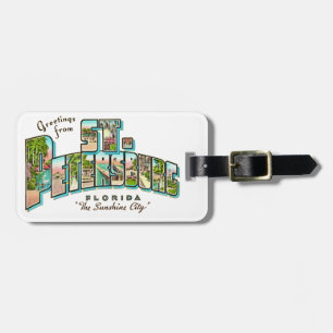 Etiqueta De Bagagem Cartão postal de St Petersburg FL