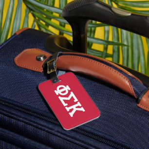 Etiqueta De Bagagem Cartas Phi Sigma Kappa