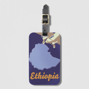 Etiqueta De Bagagem cartaz de viagem da Etiópia