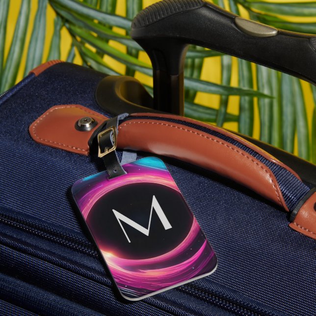 Etiqueta De Bagagem Carteira Misteriosa de Buraco Negro Triplicada com (Frente Insitu 1)