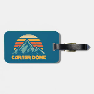 Etiqueta De Bagagem Carter Dome New Hampshire Retro Turquoise