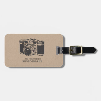 Etiqueta De Bagagem Cartões de visitas de fotografia Vintage Camera Gr