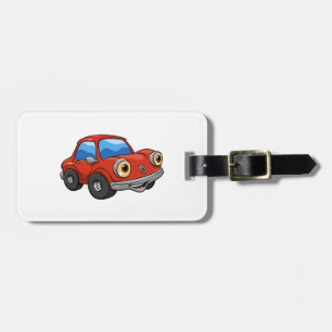 Etiqueta De Bagagem Cartografia do carro Red Funny - Escolha a cor de