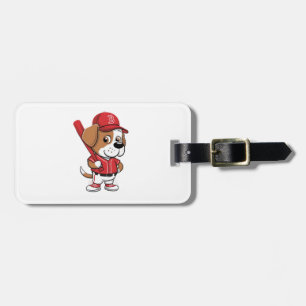 Etiqueta De Bagagem Cartoon Beball Puppy