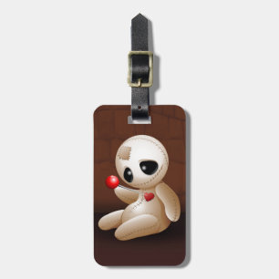 Etiqueta De Bagagem Cartoon Doll Voodoo Apaixonado