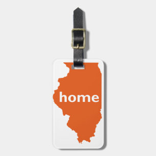 Etiqueta De Bagagem Casa de Illinois