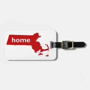 Etiqueta De Bagagem Casa de Massachusetts