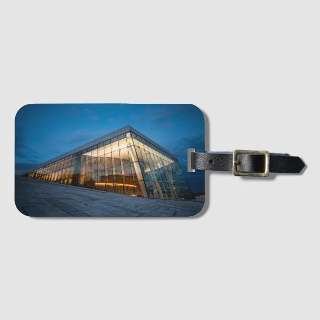 Etiqueta De Bagagem Casa de Ópera de Oslo (Frente Horizontal)