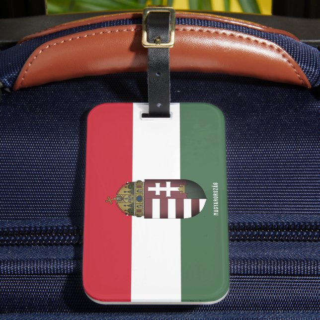 Etiqueta De Bagagem Casaco de armas da Hungria (Frente Insitu 2)