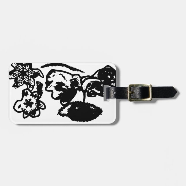 Etiqueta De Bagagem Casamento de Aves Humosas (Frente Horizontal)