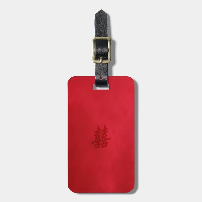 Etiqueta De Bagagem Casamento dobro da felicidade (Frente Vertical)