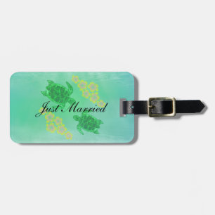 Etiqueta De Bagagem Casamento Honu Havaiano