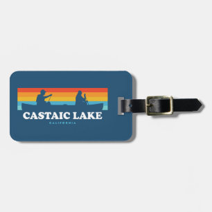 Etiqueta De Bagagem Castaic Lake Califórnia Canoa