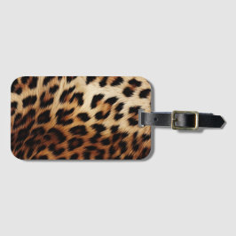 Etiqueta De Bagagem Castanho-Leopardo