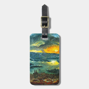 Etiqueta De Bagagem Castelo Mountain e Sunset - Albrecht Altdorf