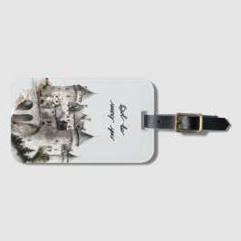 Etiqueta De Bagagem Castle Owl Be Seeing You