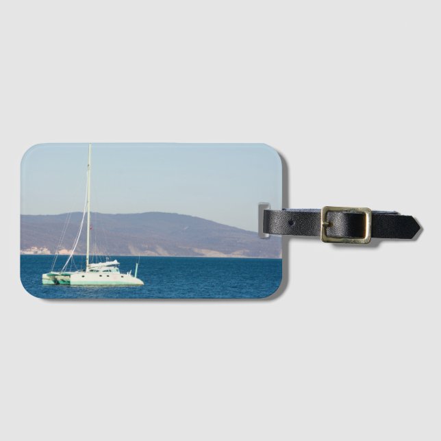 Etiqueta De Bagagem Catamaran (Frente Horizontal)
