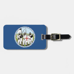 Etiqueta De Bagagem Cavaleiros Medievais Templários